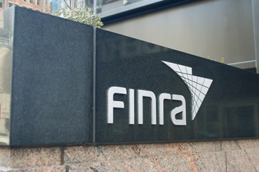 Sign outside offic eof Financial Industry Regulatory Authority