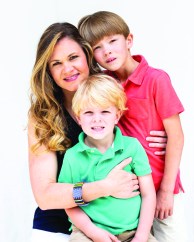 Advisor Nina O’Neal, with sons Lowe and Emmett O’Neal, focused on delegating more tasks at her practice after the birth of her second son.