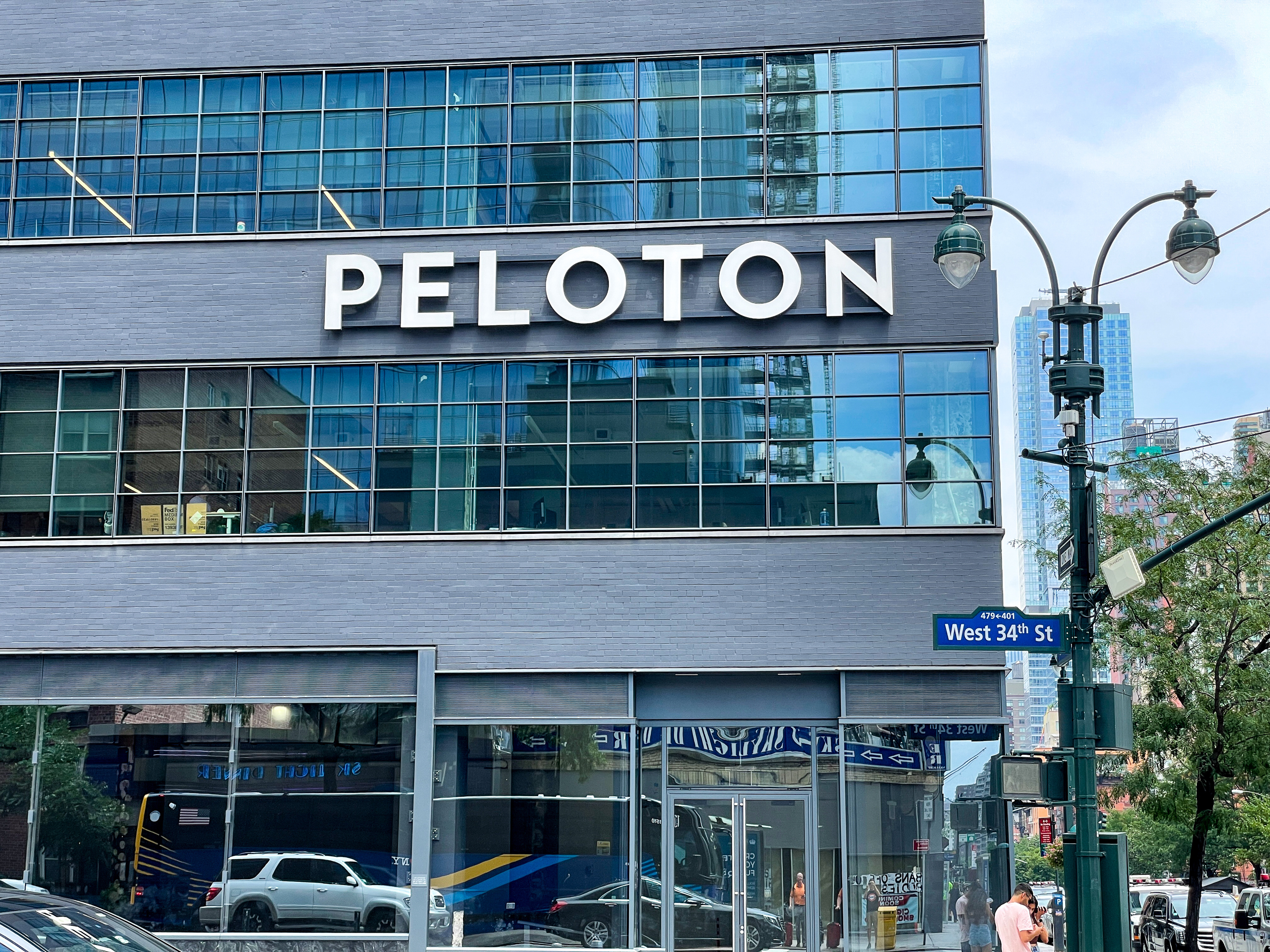 Peloton office at Ninth Avenue in New York City.