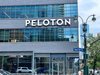 Peloton office at Ninth Avenue in New York City.