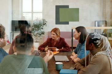 Employees in office