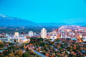 The Salt Lake City landscape