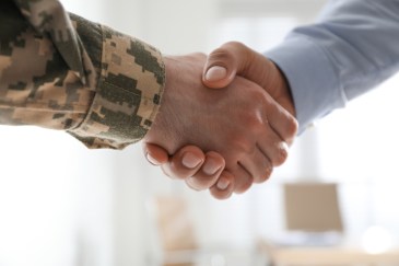 Shaking hands