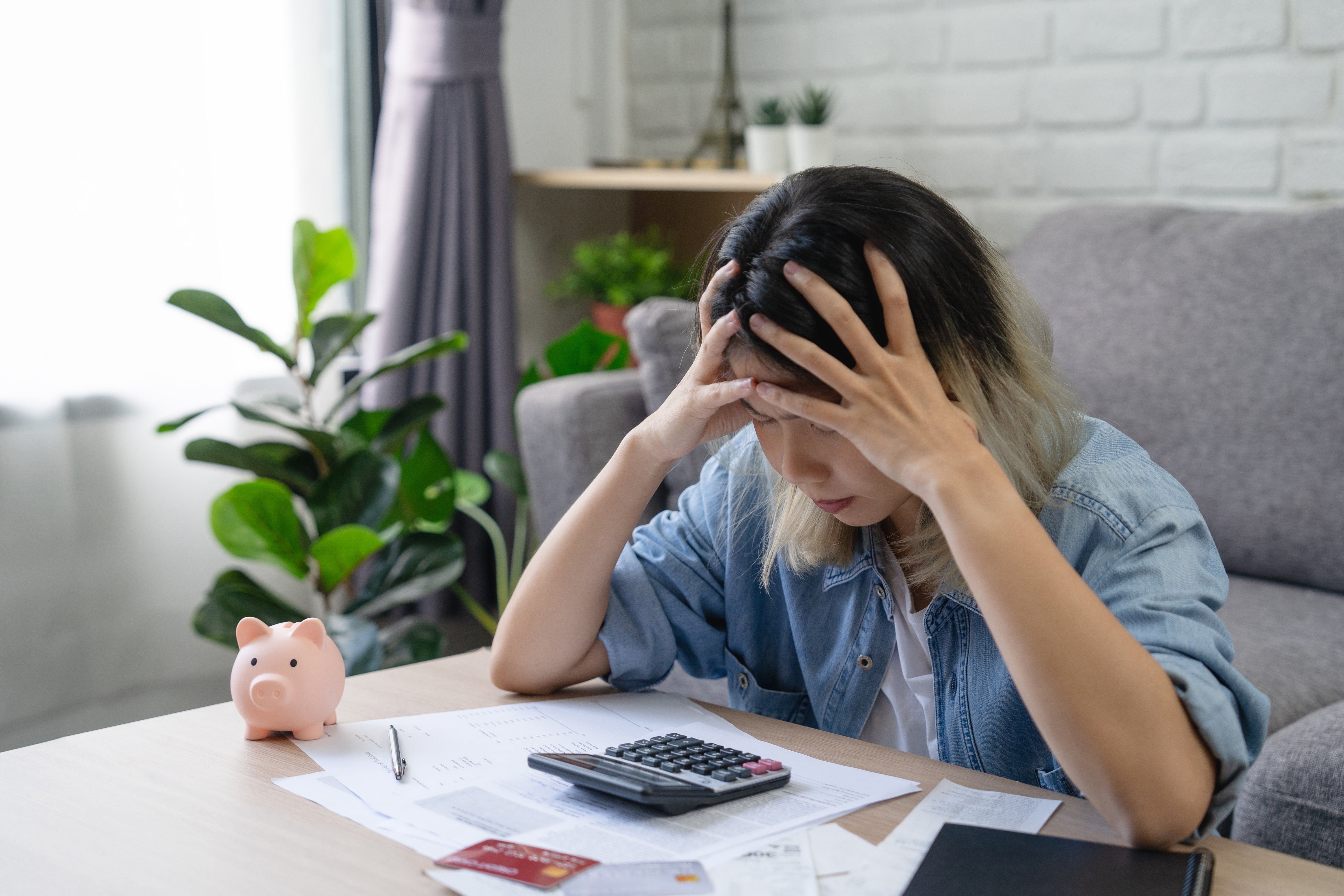 Stressed woman
