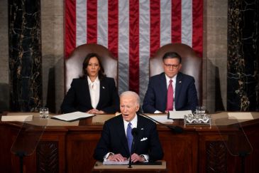 President Biden giving his State of the Union address