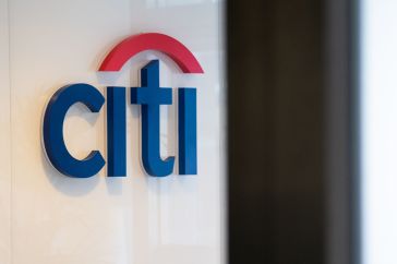 Sign with a Citi Bank logo