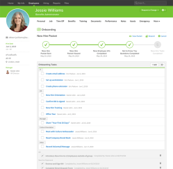 Screenshot of human resource management software BambooHR