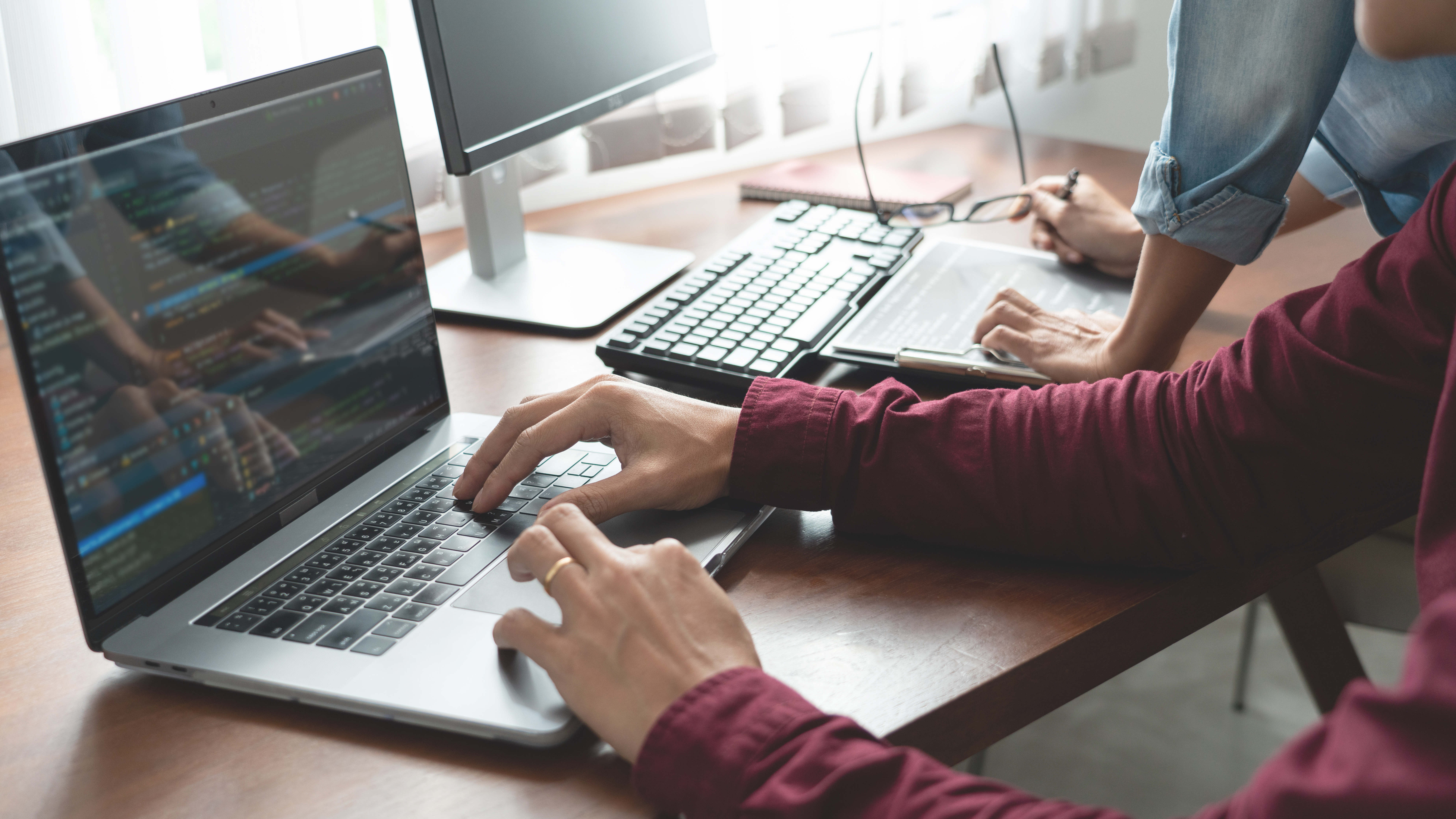 IT workers working at their desks