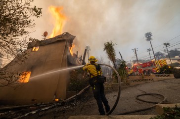 Destruction from the Eaton Fire in Altadena, California