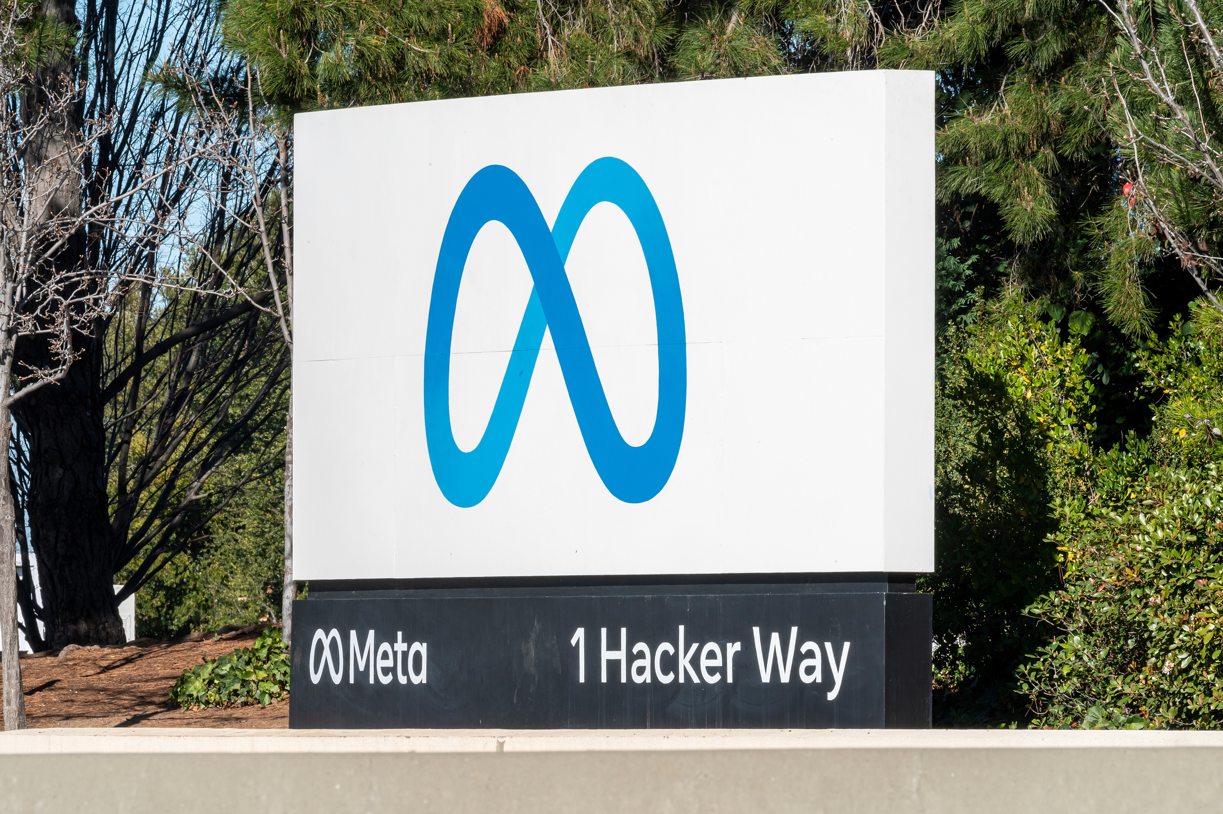 Exterior of Meta sign
