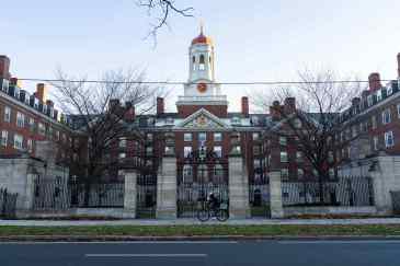 Harvard University during late afternoon.