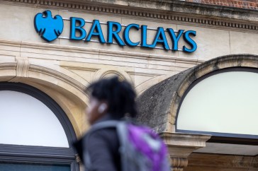 Entrance to Barclays headquarters