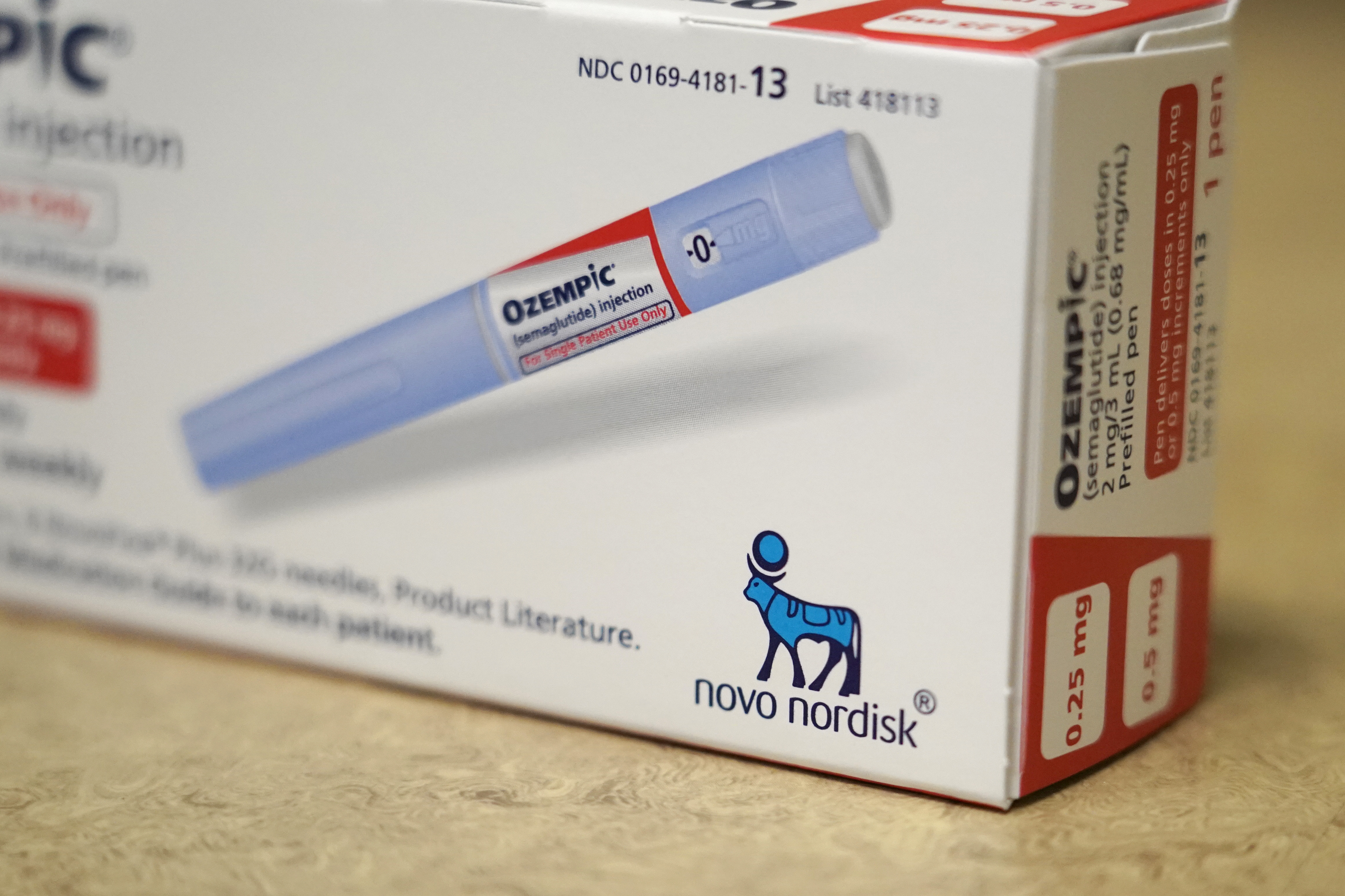 Package of weightloss drug Ozempic