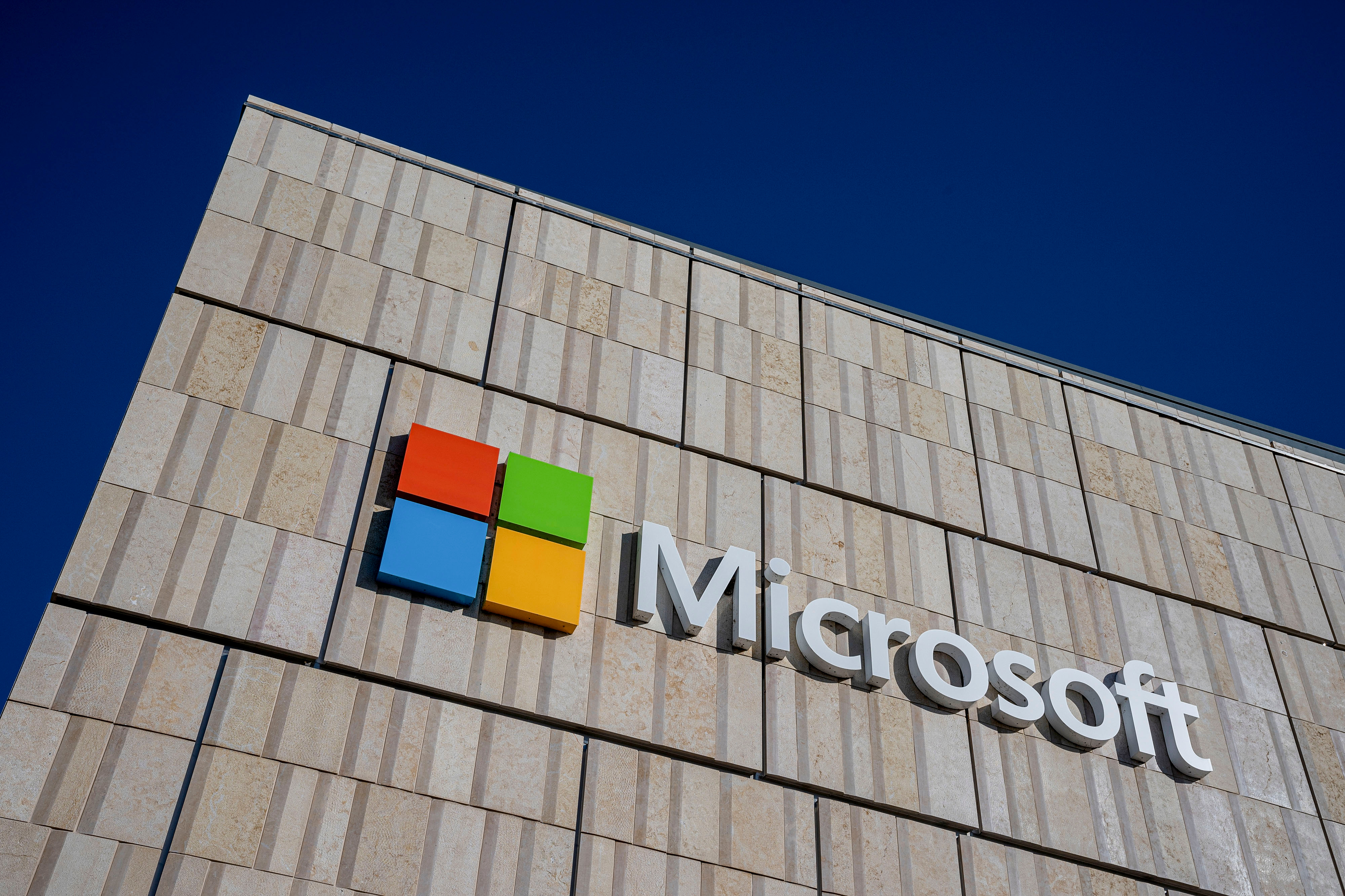 Exterior of Microsoft building