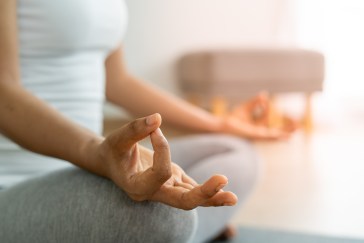Woman meditating