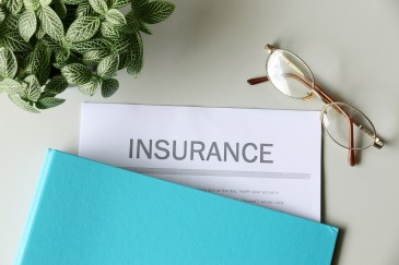 Photo of insurance paperwork