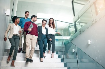 Group of young employees