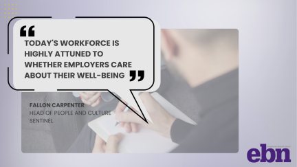 Quote image related to employee well-being