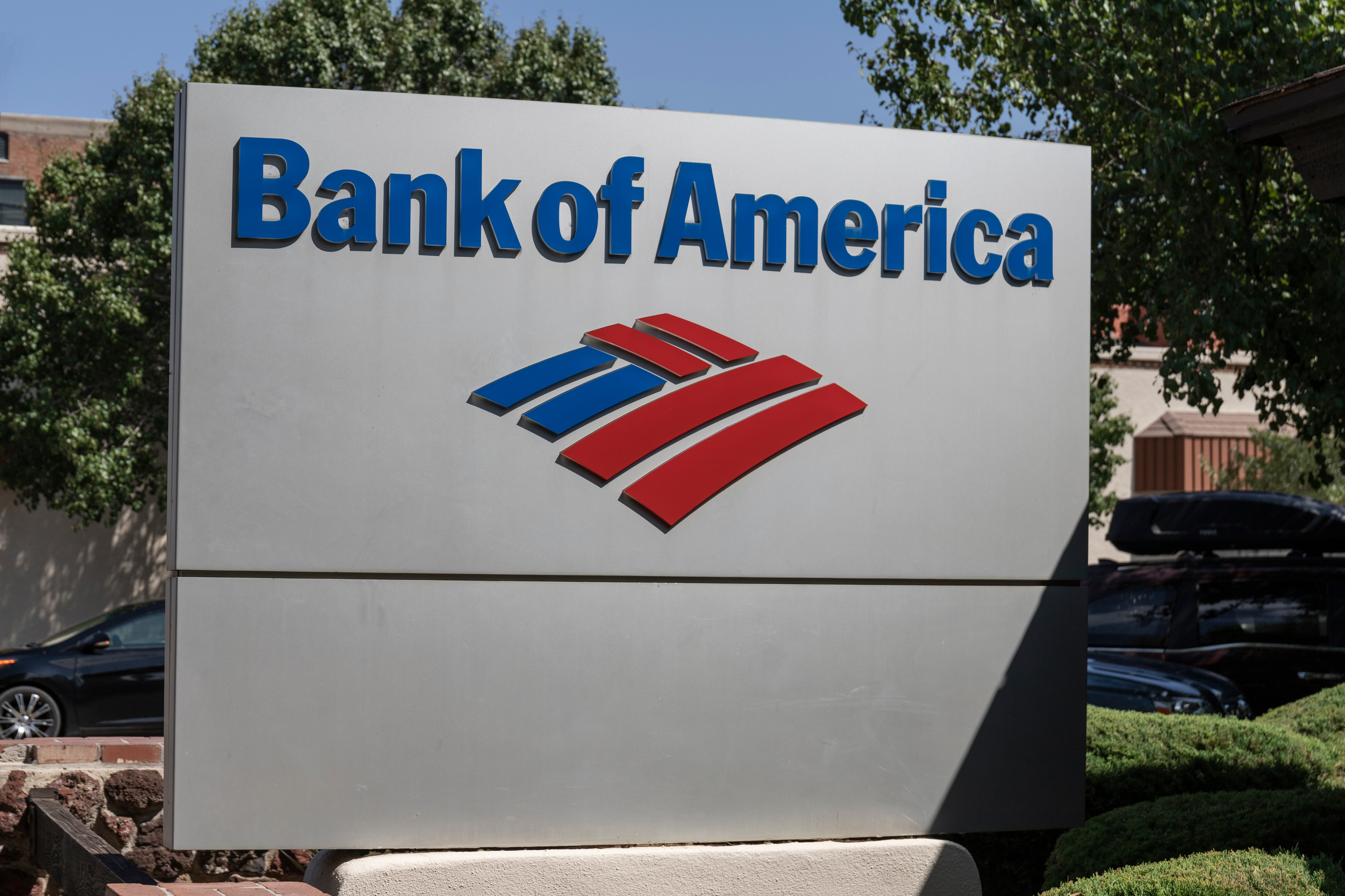 Bank of America corporate office sign
