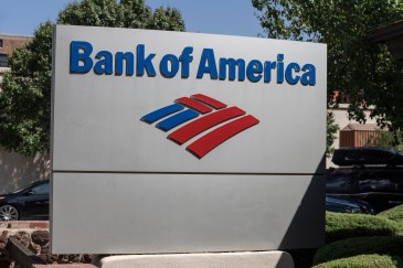 Bank of America corporate office sign