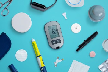 Stock image of healthcare items