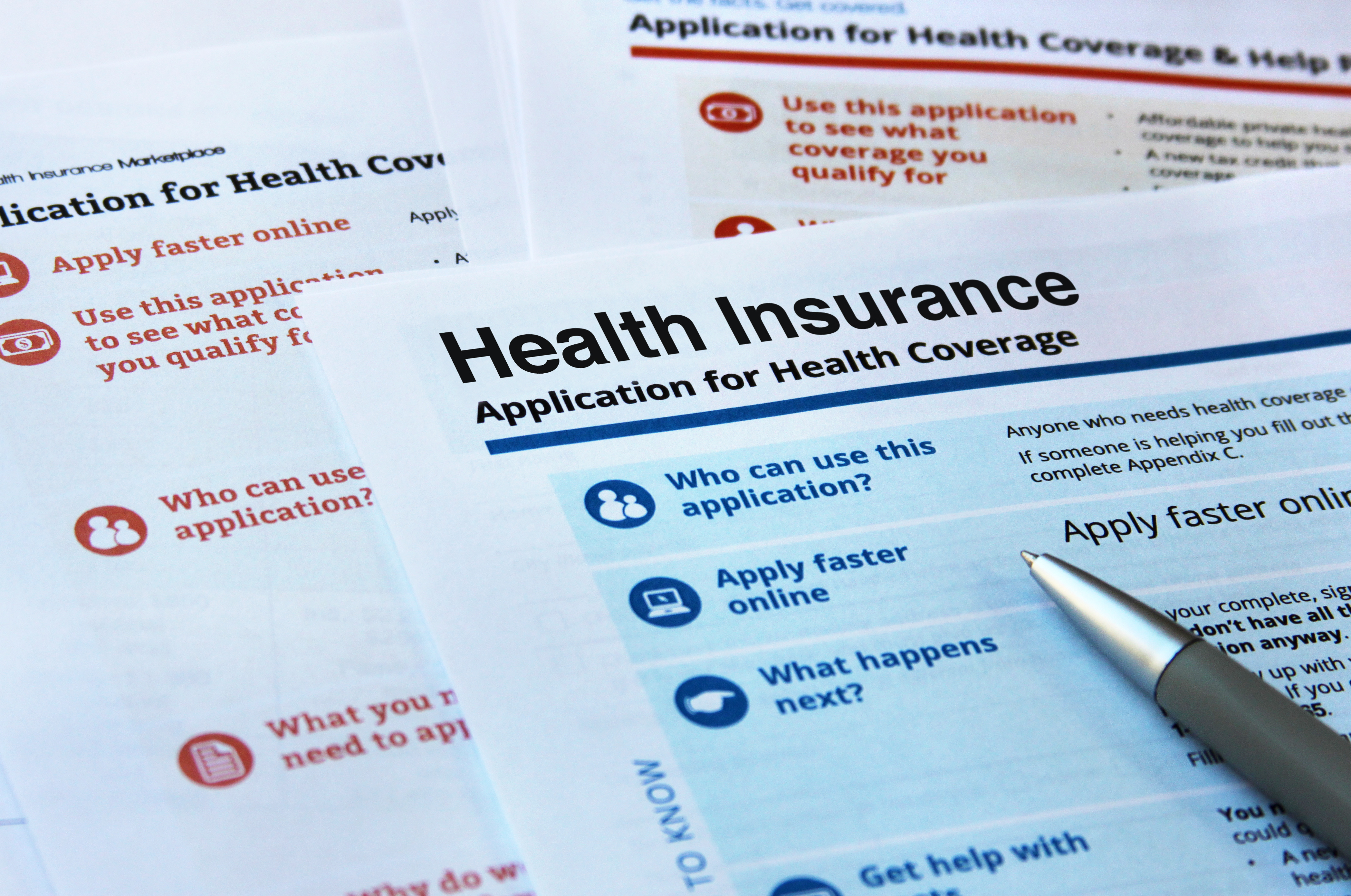 An application for health insurance.