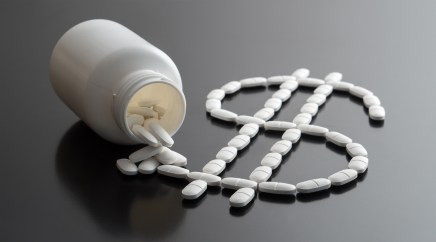 Pills forming dollar sign