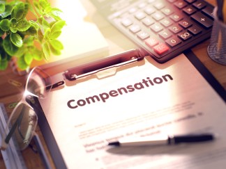 Compensation on a clipboard.