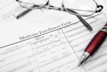 Medicare enrollment form.