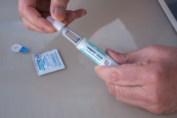 Wegovy semaglutide injection pen with medication package
